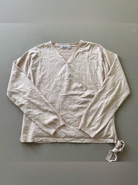 Georgette Light Pink Wrap Knit Top